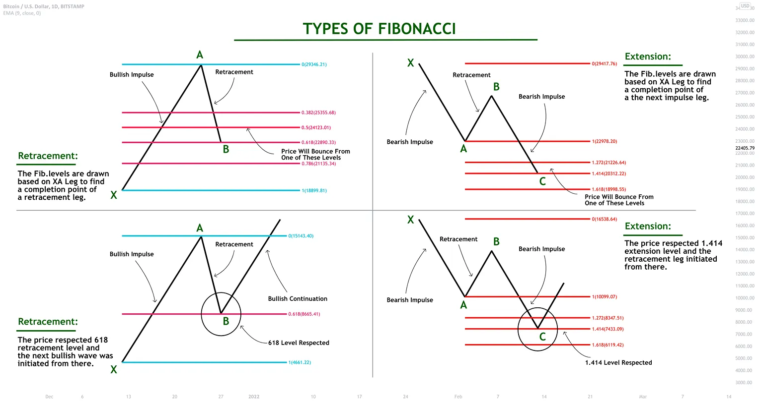 انواع فیبوناچی