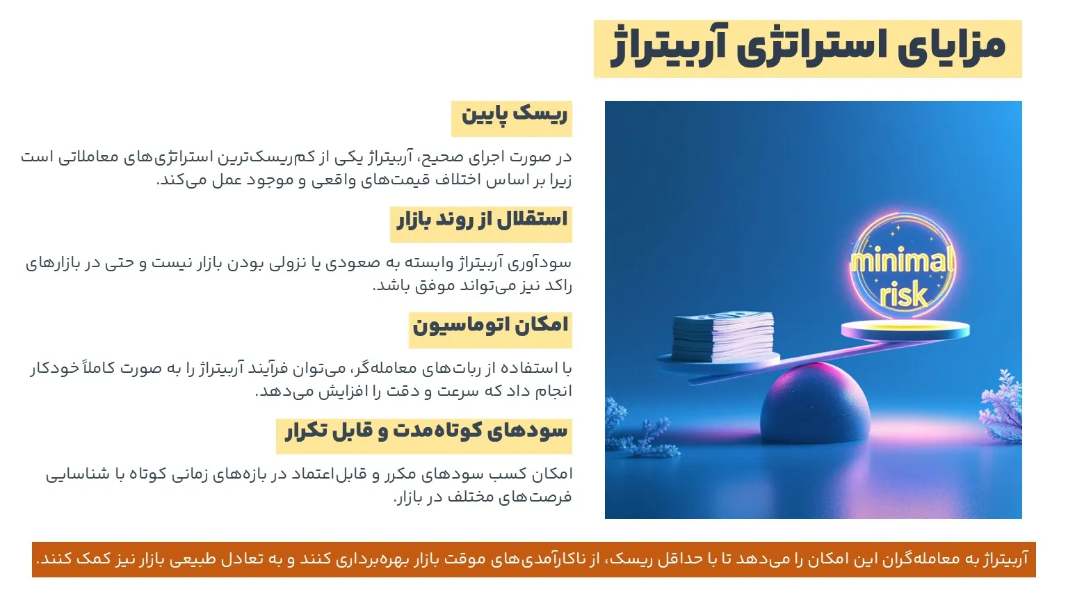 مزایای استراتژی آربیتراژ