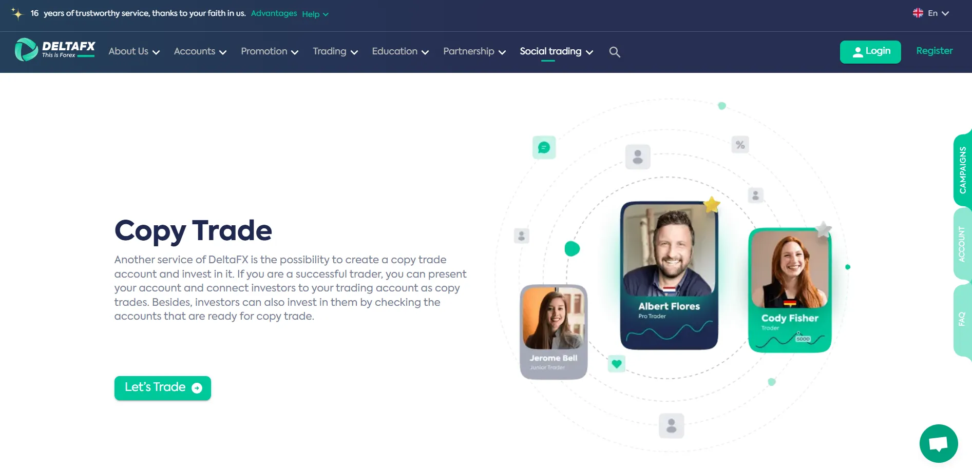 کپی تریدینگ در بروکر دلتا اف اکس