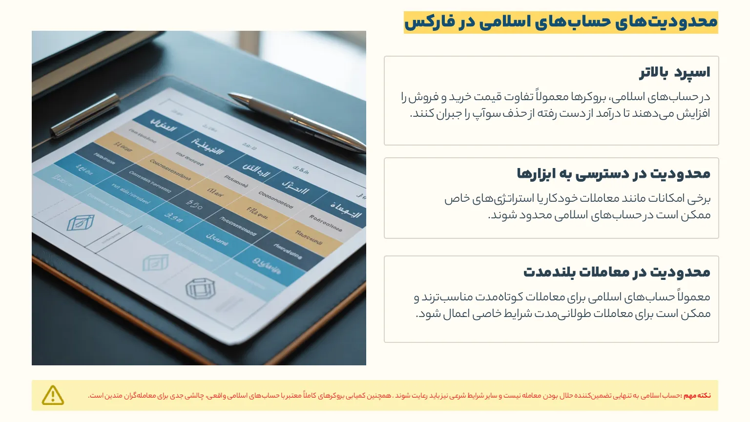 معایب حساب اسلامی در فارکس