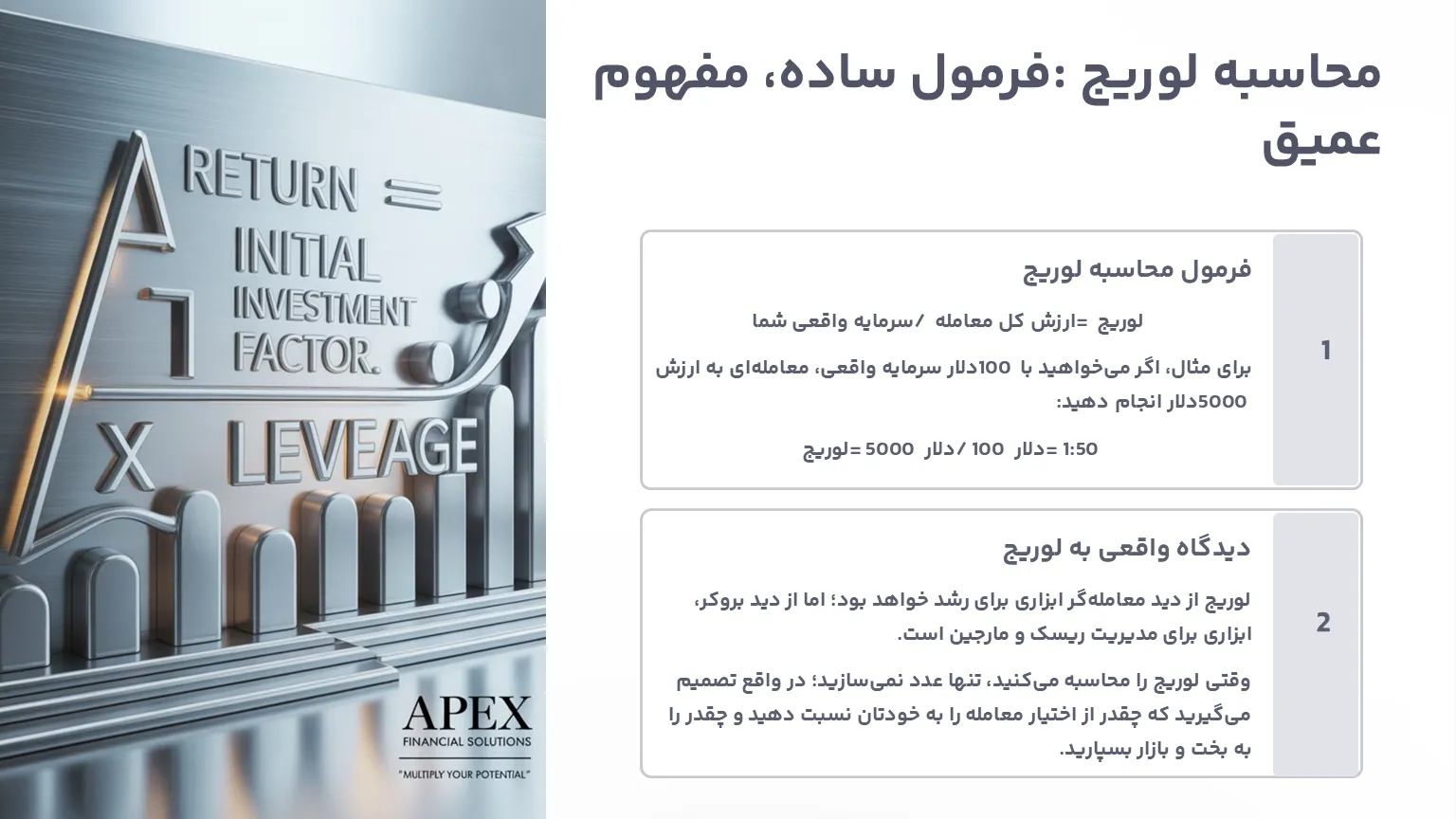 لوریج چگونه محاسبه میشود؟