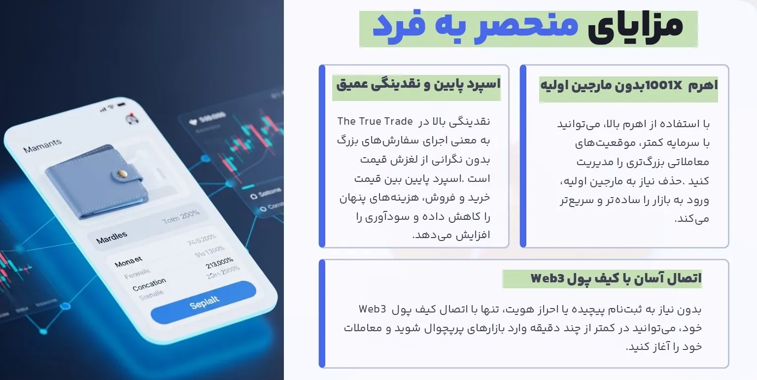 امکانات برجسته The True Trade