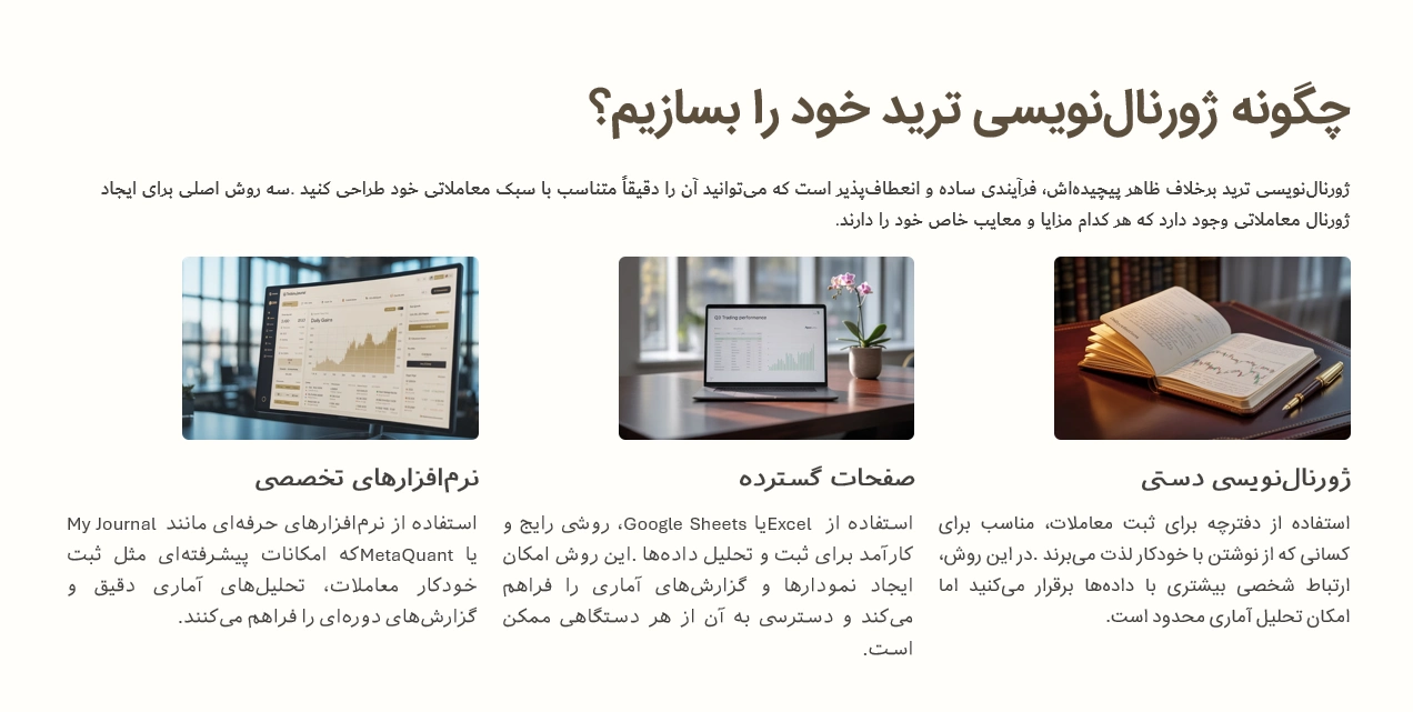 چگونه ژورنال بسازیم؟