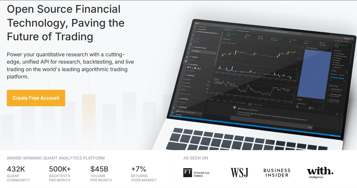 کوانتکانکت (QuantConnect)؛ بدون محدودیت در تعداد بکتستها