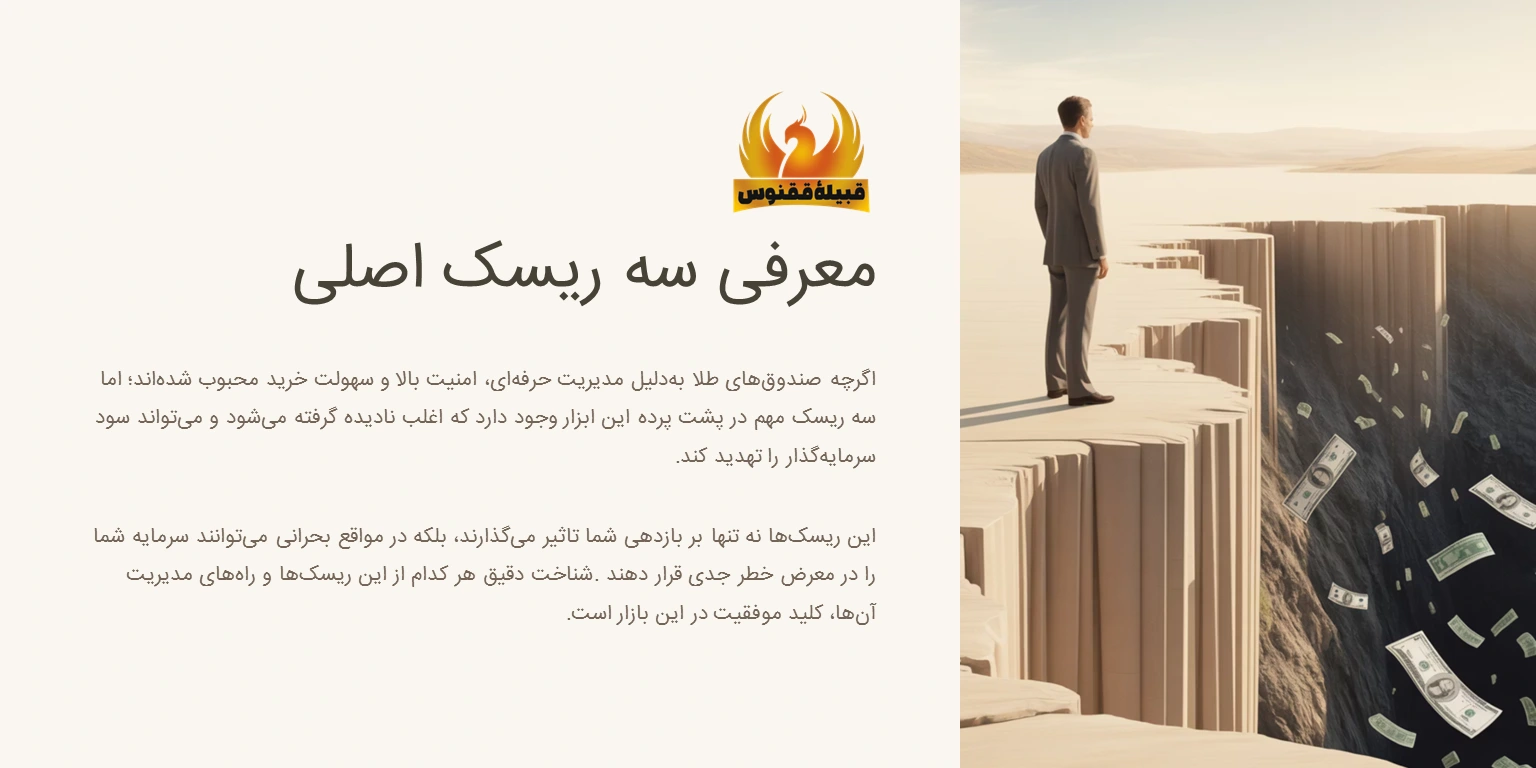 3 ریسک پرخطر صندوق سرمایهگذاری طلا