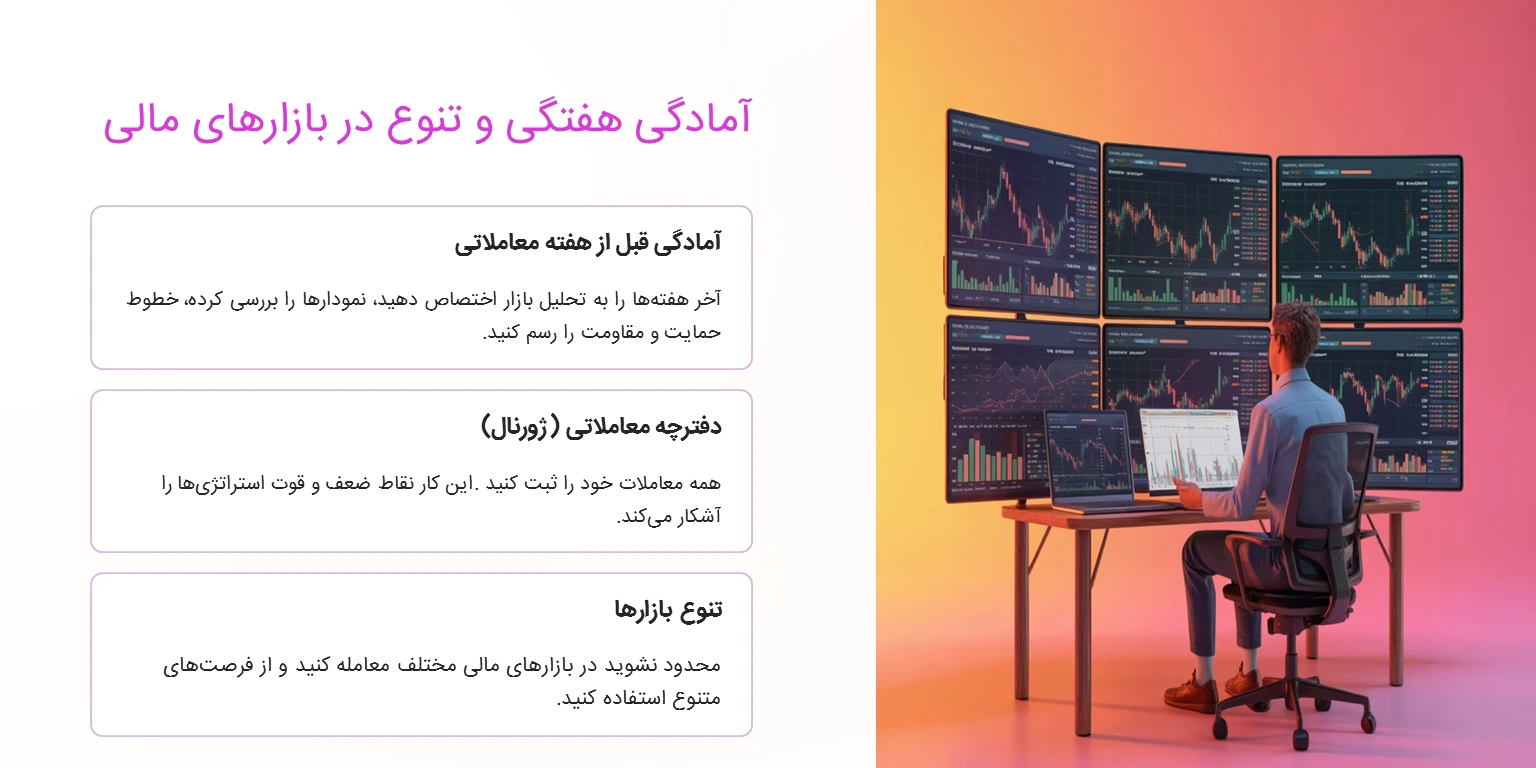 آمادگی هفتگی و تنوع در بازارهای مالی