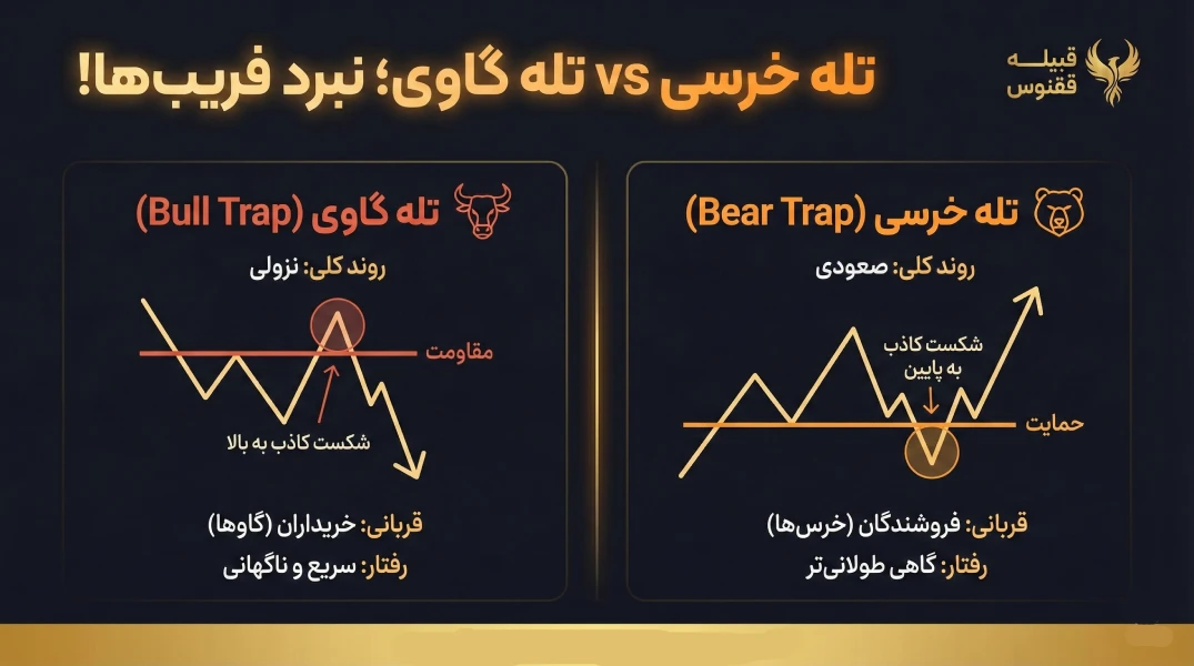 تفاوت تله خرسی و تله گاوی