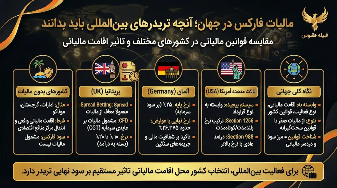 مالیات فارکس در جهان؛ آنچه تریدرهای بینالمللی باید بدانند