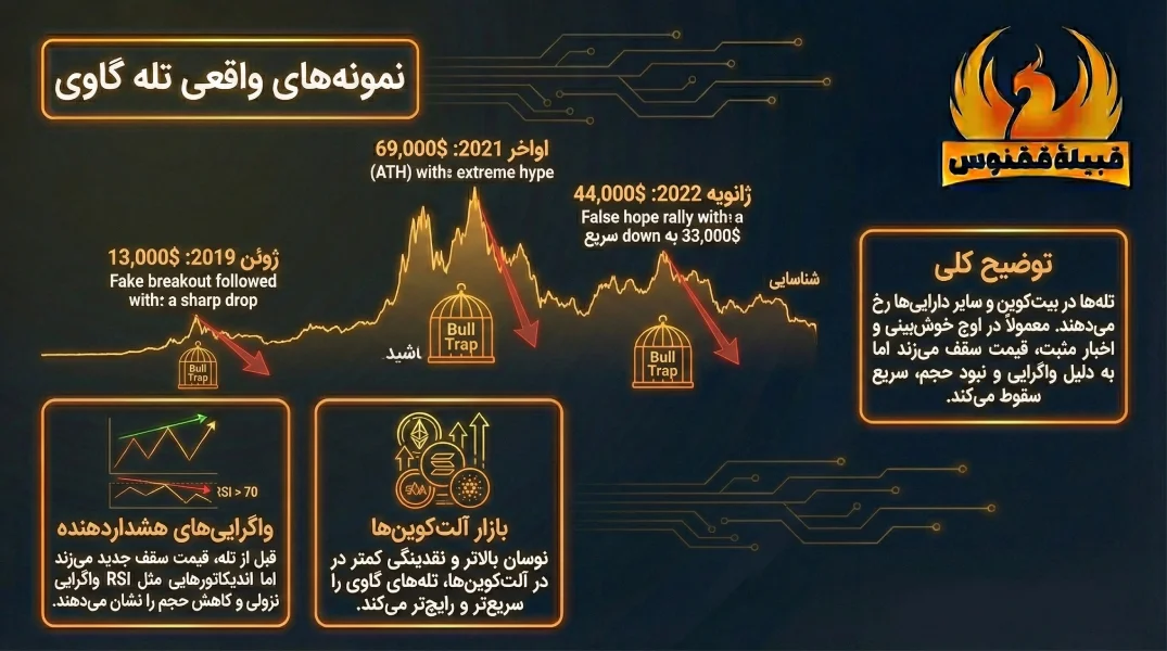 نمونههای واقعی از تله گاوی